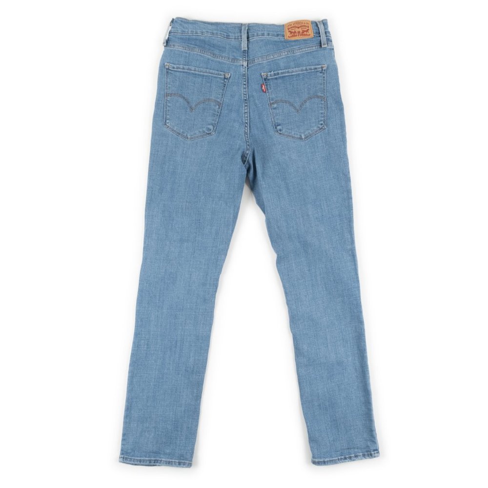 Levi's 724 High Rise Straight distressed jeans size 31